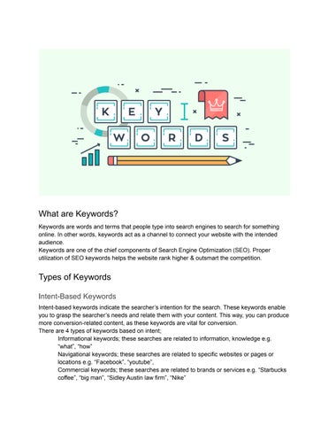 search engine optimization keywords